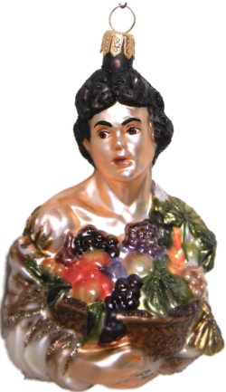 Caravaggio's Boy with Fruit Basket ornament