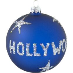 Hollywood glass ornament