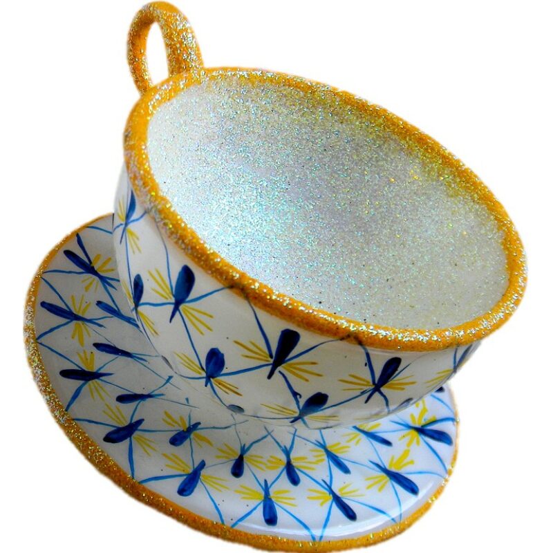 Royal Porcelain cup and saucer ornament