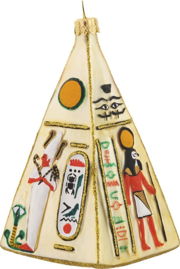 Pyramid of the Nile Gods glass Christmas ornament daPolonia