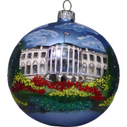 The White House glass Christmas ornament