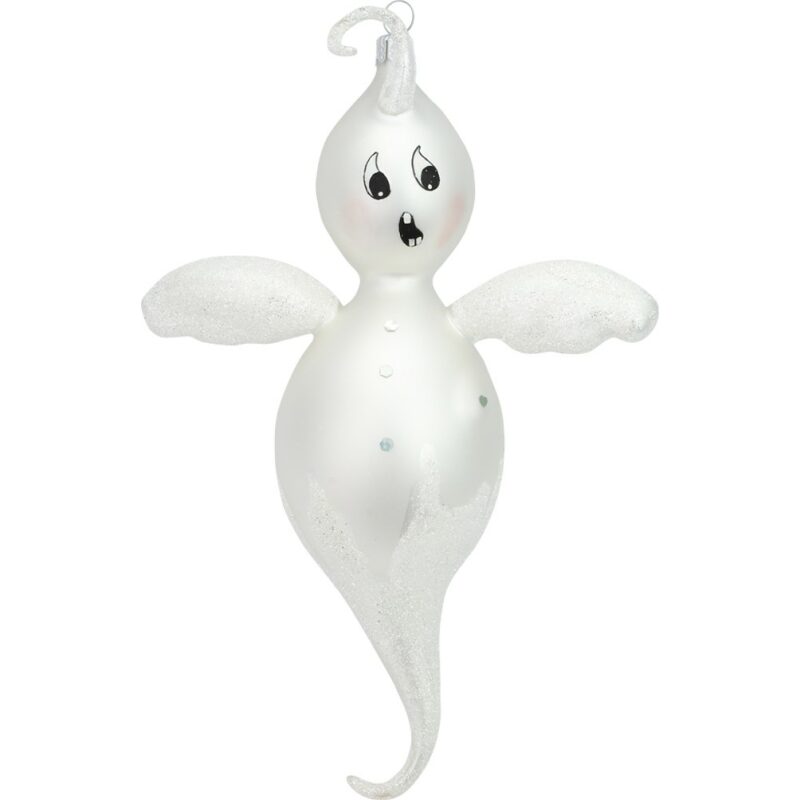 White Ghost Christmas ornament