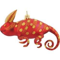 Red Chameleon ornament