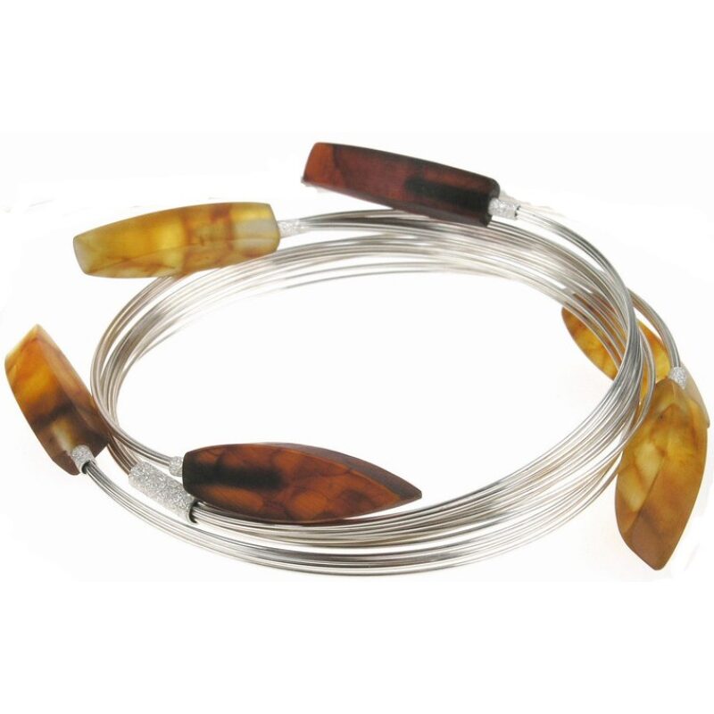 Honey, cherry and butterscotch Arrowhead Baltic amber bracelet