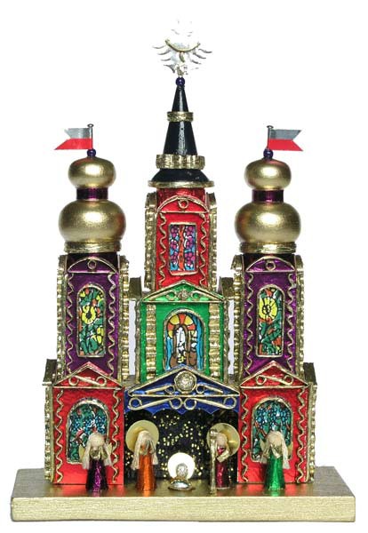 Miniature Krakow Nativity by competition winner Kirsz