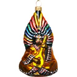 Indian glass Christmas ornament