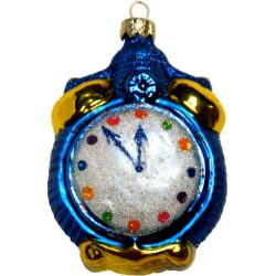 Millenium Time glass Christmas ornament