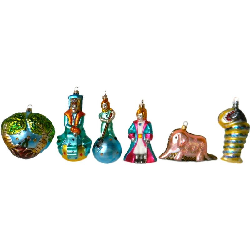 The Little Prince glass ornaments set