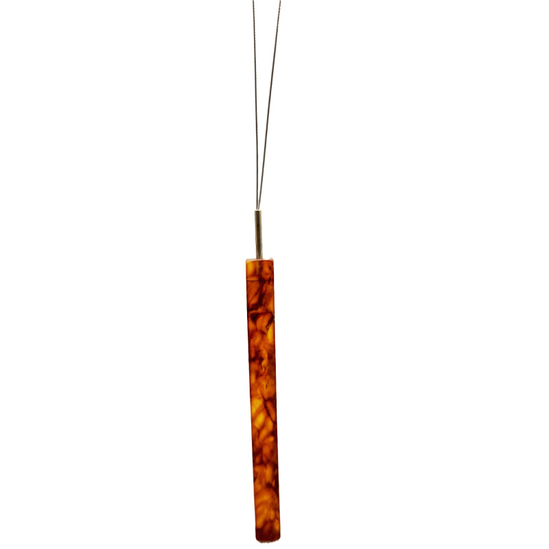Cherry Baltic amber rod shapped necklace