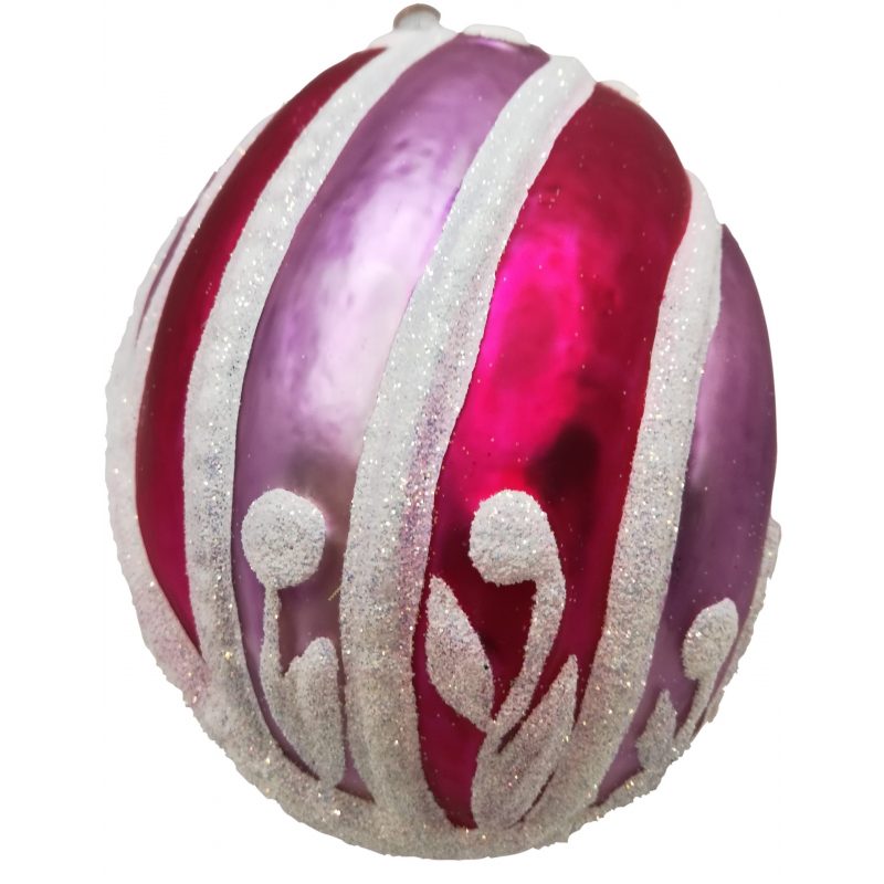 Faberge Egg glass Christmas ornament