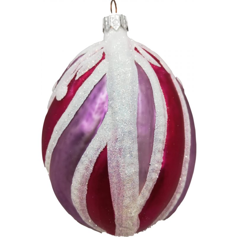 Faberge Egg glass Christmas ornament