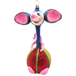Free blown glass ornament mouse